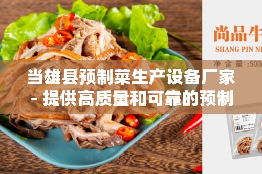 当雄县预制菜生产设备厂家- 提供高质量和可靠的预制菜生产设备