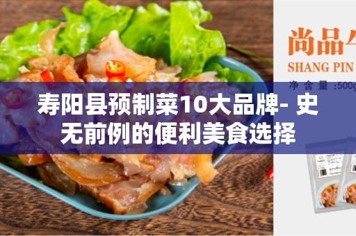 寿阳县预制菜10大品牌- 史无前例的便利美食选择