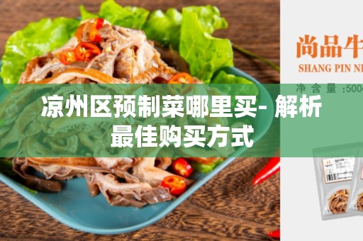 凉州区预制菜哪里买- 解析最佳购买方式