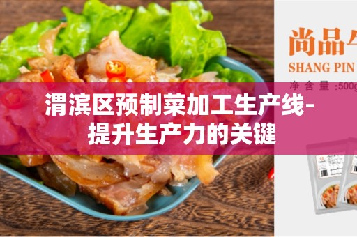 渭滨区预制菜加工生产线- 提升生产力的关键