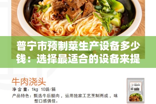 普宁市预制菜生产设备多少钱：选择最适合的设备来提高生产效率