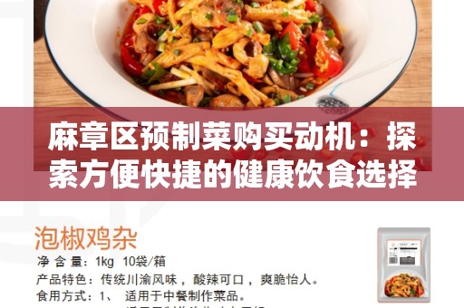 麻章区预制菜购买动机：探索方便快捷的健康饮食选择