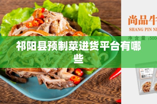 祁阳县预制菜进货平台有哪些