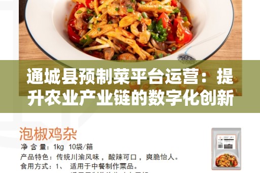通城县预制菜平台运营：提升农业产业链的数字化创新