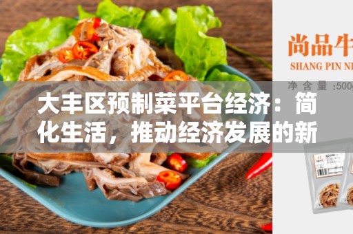 大丰区预制菜平台经济：简化生活，推动经济发展的新趋势