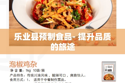 乐业县预制食品- 提升品质的旅途