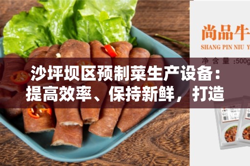 沙坪坝区预制菜生产设备：提高效率、保持新鲜，打造高品质预制菜