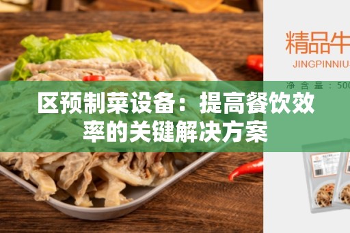 区预制菜设备：提高餐饮效率的关键解决方案