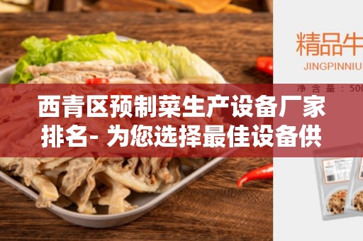 西青区预制菜生产设备厂家排名- 为您选择最佳设备供应商