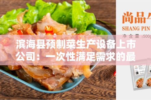 滨海县预制菜生产设备上市公司：一次性满足需求的最佳选择