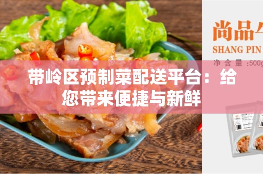 带岭区预制菜配送平台：给您带来便捷与新鲜