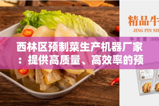 西林区预制菜生产机器厂家：提供高质量、高效率的预制菜生产解决方案
