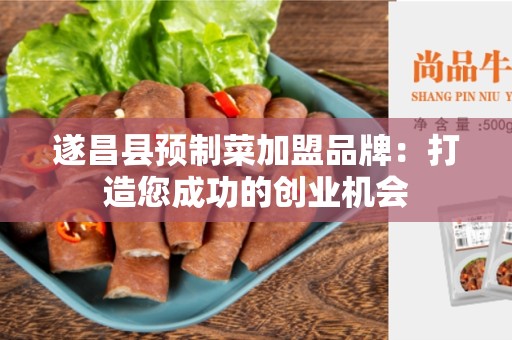 遂昌县预制菜加盟品牌：打造您成功的创业机会