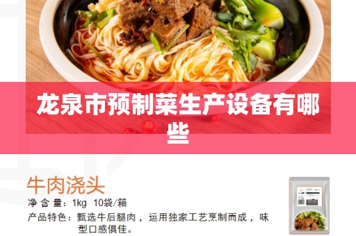 龙泉市预制菜生产设备有哪些