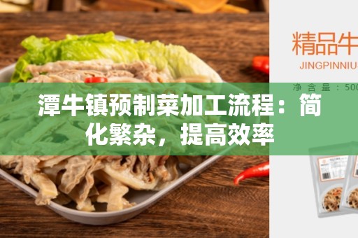 潭牛镇预制菜加工流程：简化繁杂，提高效率