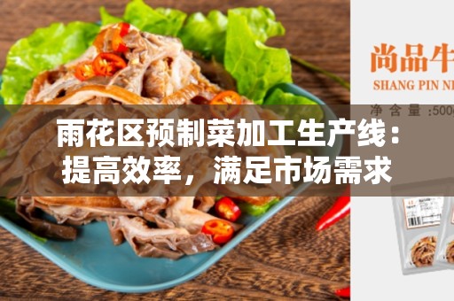 雨花区预制菜加工生产线：提高效率，满足市场需求