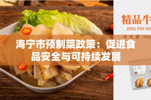 海宁市预制菜政策：促进食品安全与可持续发展