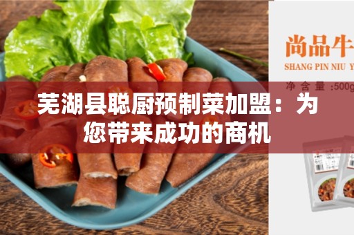 芜湖县聪厨预制菜加盟：为您带来成功的商机