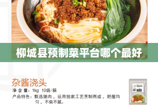 柳城县预制菜平台哪个最好