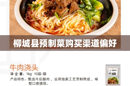 柳城县预制菜购买渠道偏好