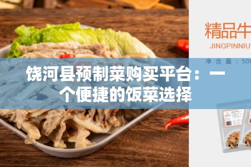 饶河县预制菜购买平台：一个便捷的饭菜选择