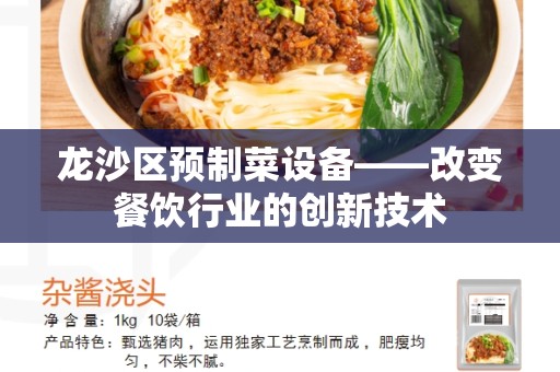 龙沙区预制菜设备——改变餐饮行业的创新技术