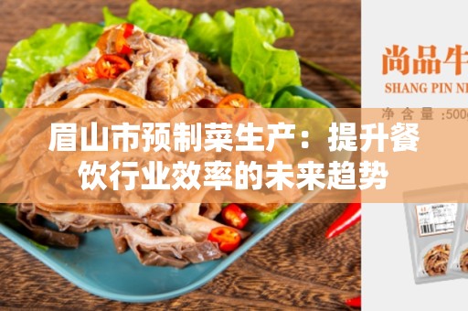 眉山市预制菜生产：提升餐饮行业效率的未来趋势
