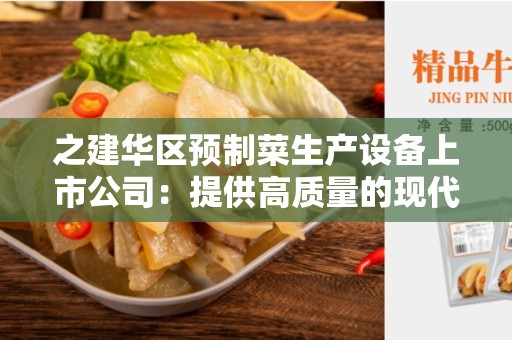 之建华区预制菜生产设备上市公司：提供高质量的现代化设备