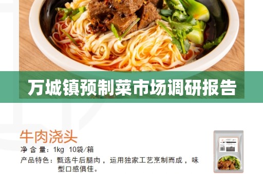 万城镇预制菜市场调研报告