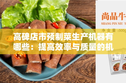 高碑店市预制菜生产机器有哪些：提高效率与质量的机器设备