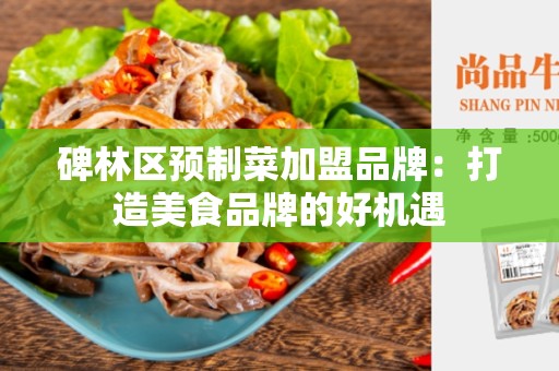 碑林区预制菜加盟品牌：打造美食品牌的好机遇