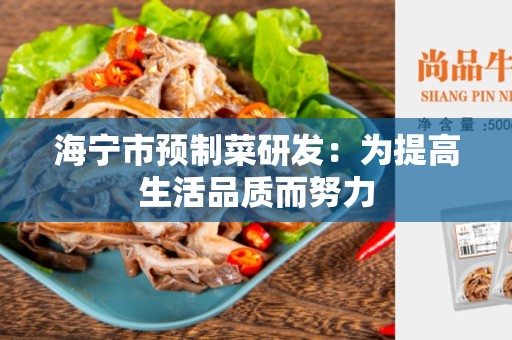 海宁市预制菜研发：为提高生活品质而努力