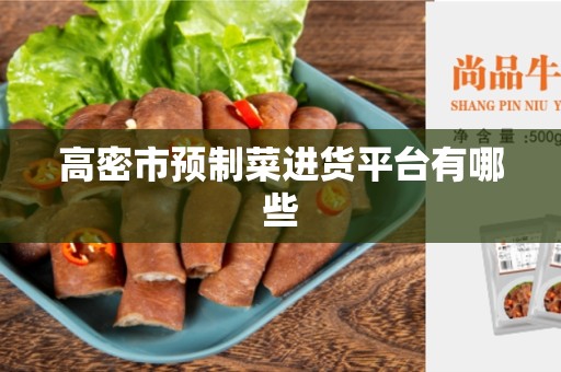 高密市预制菜进货平台有哪些