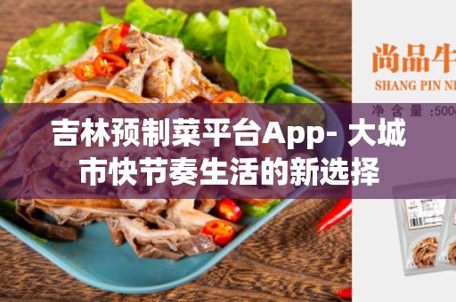 吉林预制菜平台App- 大城市快节奏生活的新选择