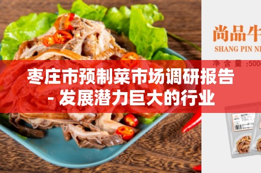 枣庄市预制菜市场调研报告- 发展潜力巨大的行业