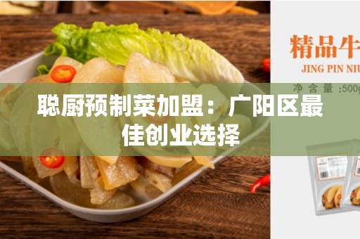 聪厨预制菜加盟：广阳区最佳创业选择