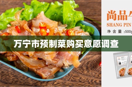 万宁市预制菜购买意愿调查