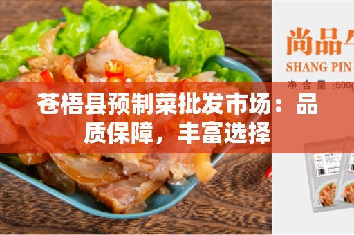苍梧县预制菜批发市场：品质保障，丰富选择