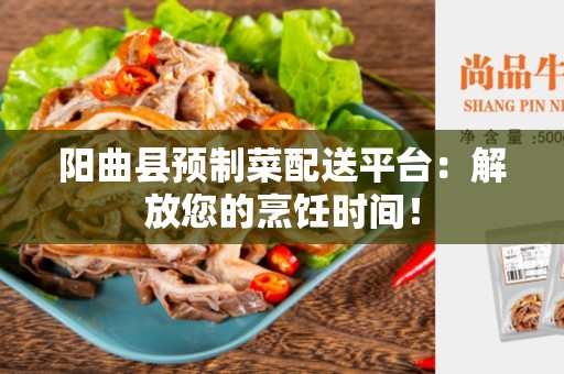 阳曲县预制菜配送平台：解放您的烹饪时间！