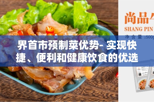 界首市预制菜优势- 实现快捷、便利和健康饮食的优选
