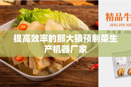 提高效率的那大镇预制菜生产机器厂家