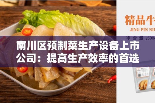 南川区预制菜生产设备上市公司：提高生产效率的首选