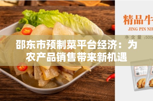 邵东市预制菜平台经济：为农产品销售带来新机遇