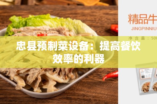 忠县预制菜设备：提高餐饮效率的利器