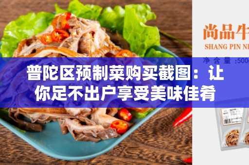 普陀区预制菜购买截图：让你足不出户享受美味佳肴