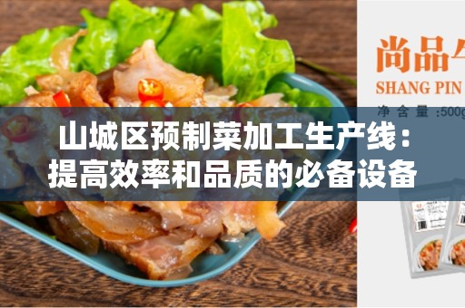 山城区预制菜加工生产线：提高效率和品质的必备设备