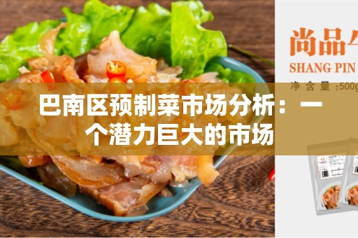 巴南区预制菜市场分析：一个潜力巨大的市场