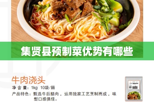 集贤县预制菜优势有哪些
