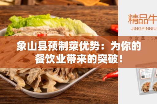 象山县预制菜优势:为你的餐饮业带来的突破! 象山县预制菜优势:为你的餐饮业带来的突破!
