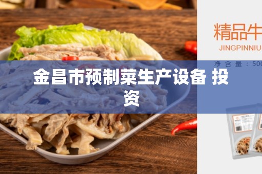 金昌市预制菜生产设备 投资